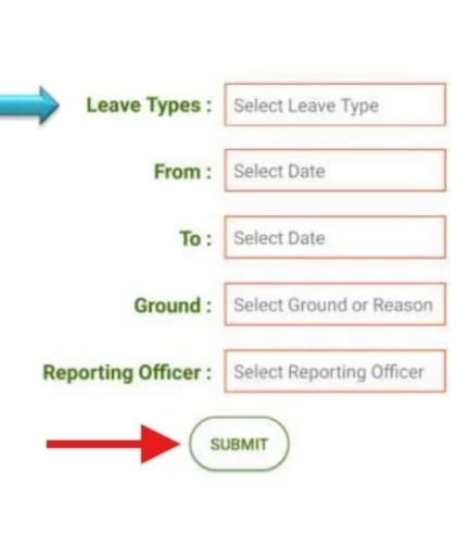 Steps to Apply for fresh leave