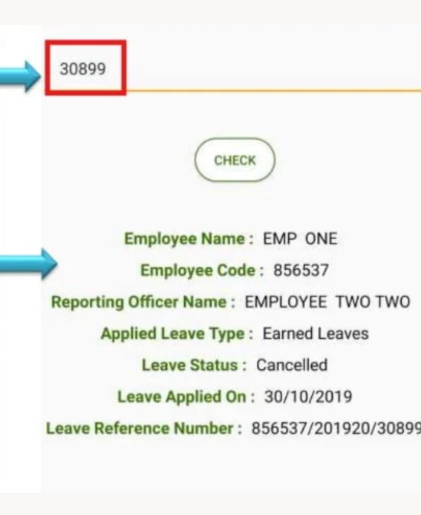 leave application on the Manav Sampada portal