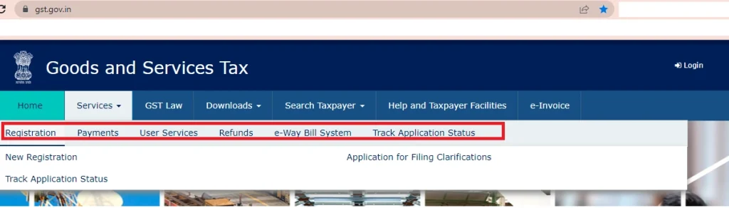 Click on the Services Tab